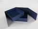 磁気閉鎖の堅いボール紙のギフト用の箱の無光沢の青い仕上げの表面