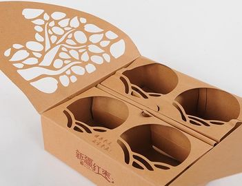 チョコレート・キャンディのクッキー包装箱の長方形のブラウンのボール紙の食糧箱